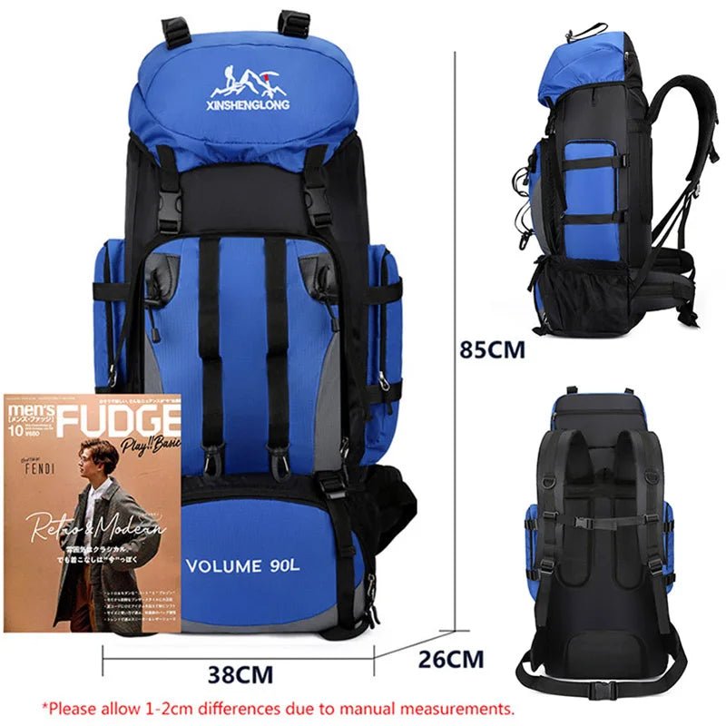 Men's 90L Camping Backpack Large Capacity for Travel & Hiking Gear - Overture Gifts