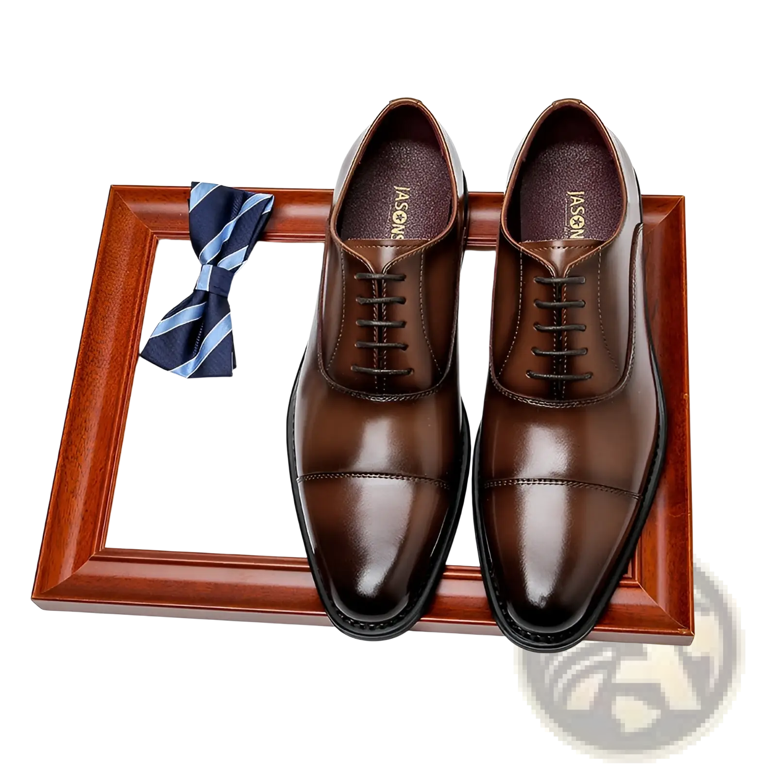 Men's British Leather Cap Toe 6cm Height Increasing Oxfords