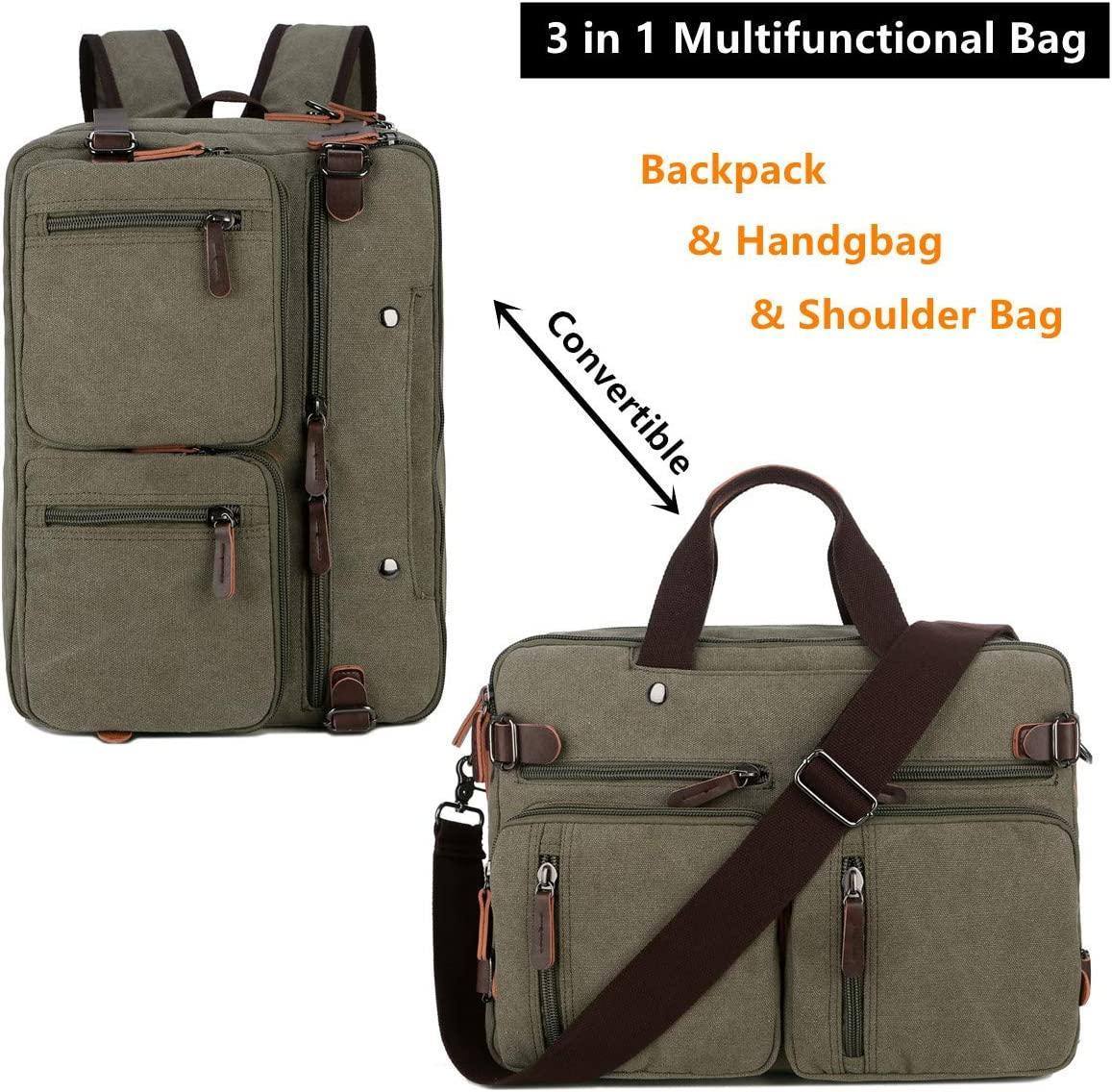 Men's Canvas Messenger Bag – Structured Office Carry - Overture Gifts