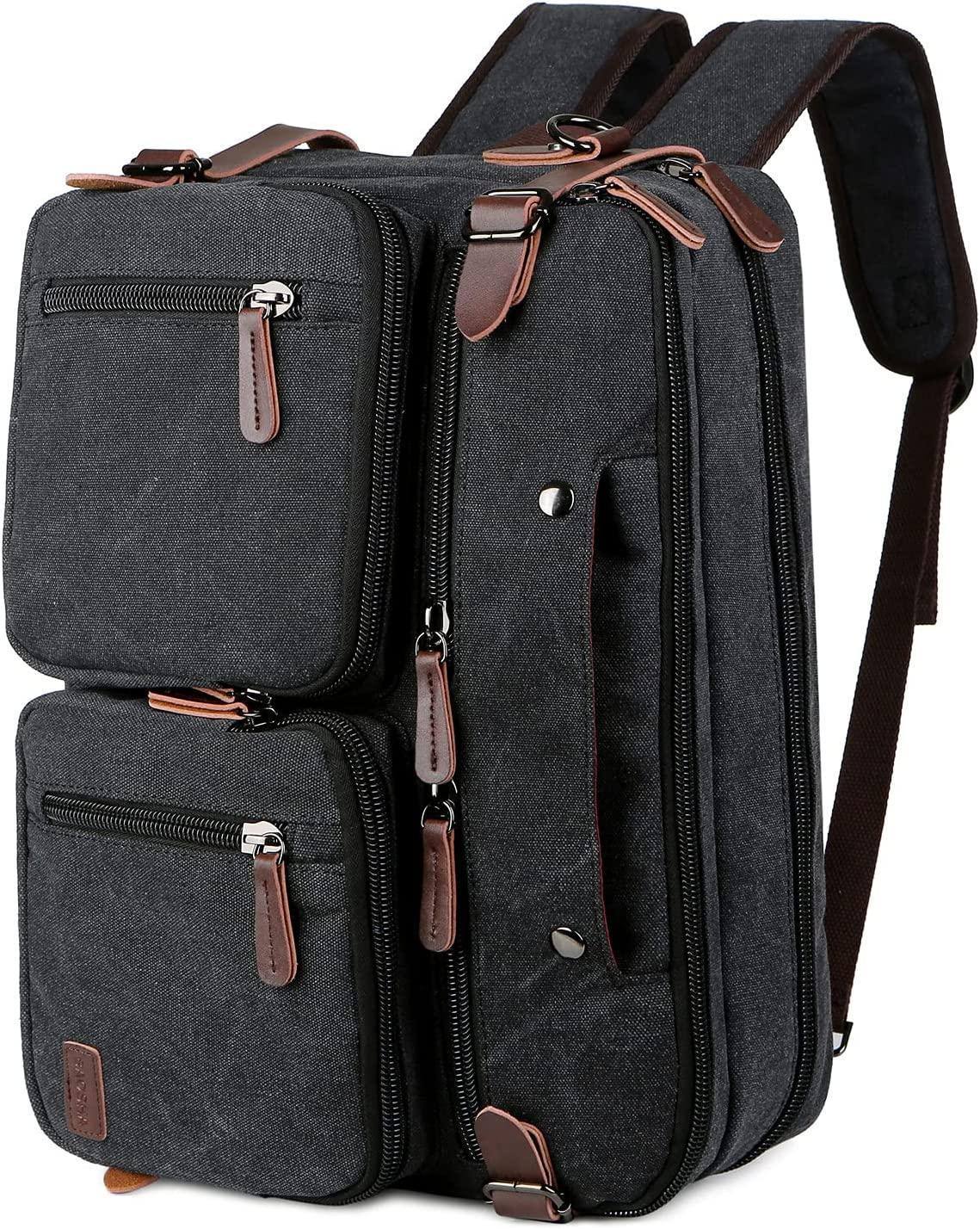 Men's Canvas Messenger Bag – Structured Office Carry - Overture Gifts
