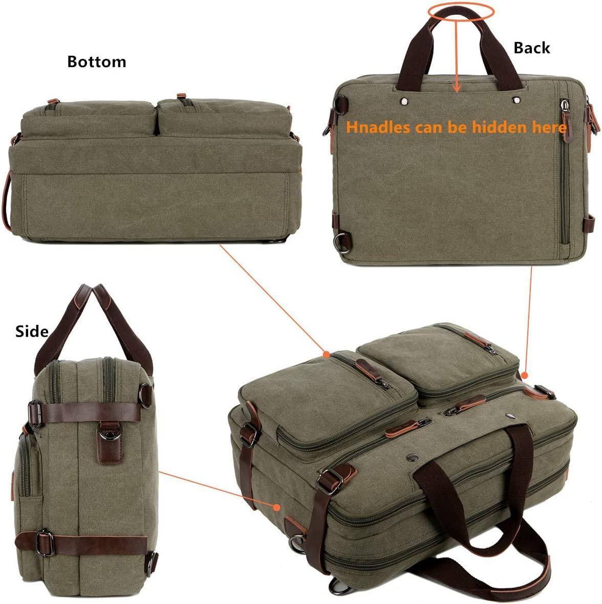 Men's Canvas Messenger Bag – Structured Office Carry - Overture Gifts