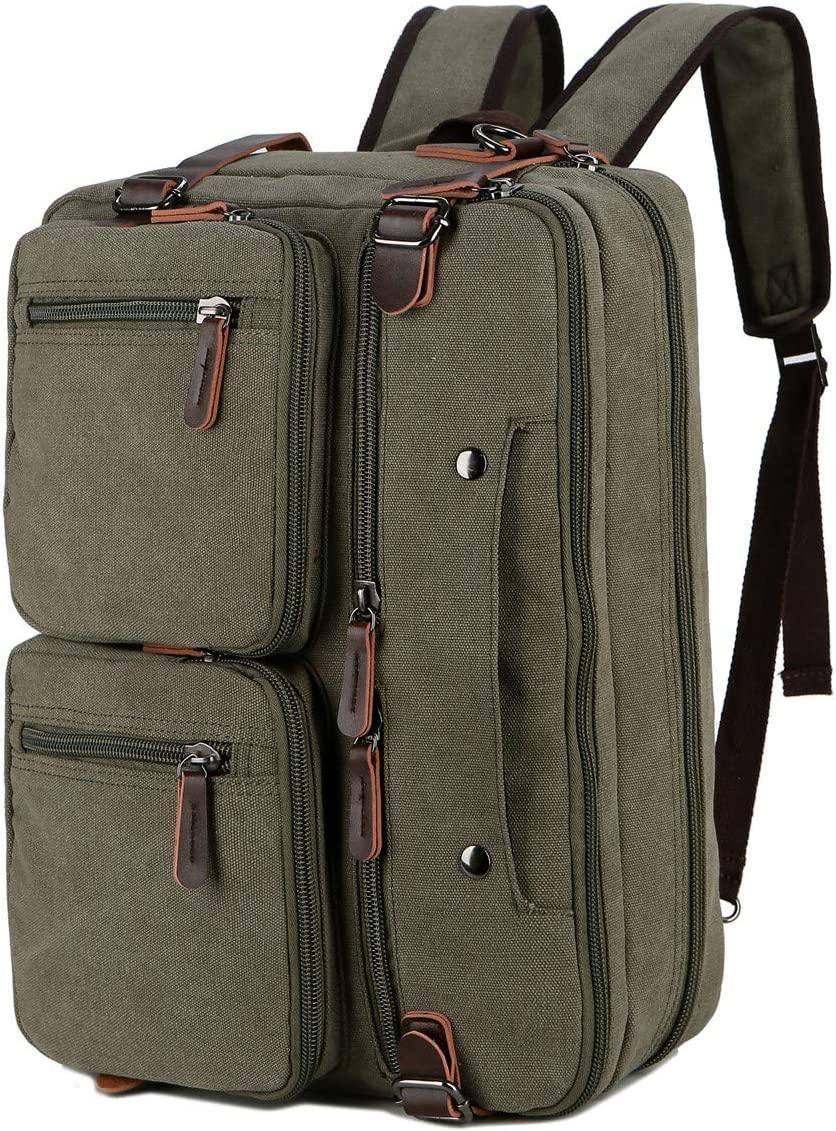 Men's Canvas Messenger Bag – Structured Office Carry - Overture Gifts