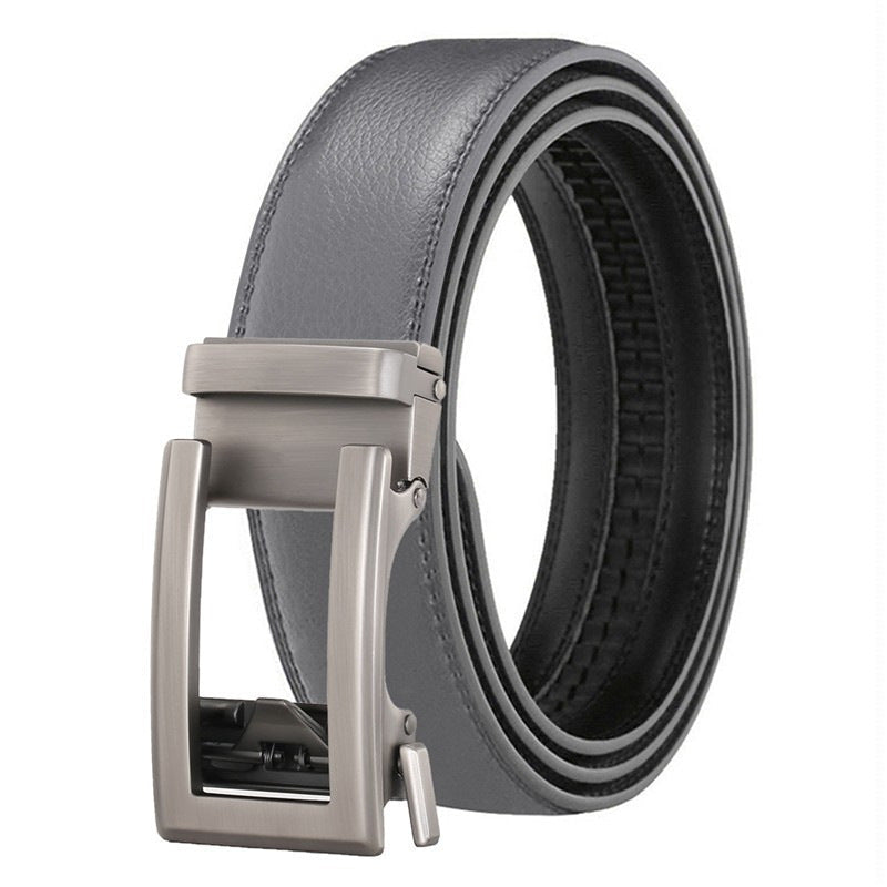 Men's Genuine Leather Belt Alloy Youth Business - Overture Gifts