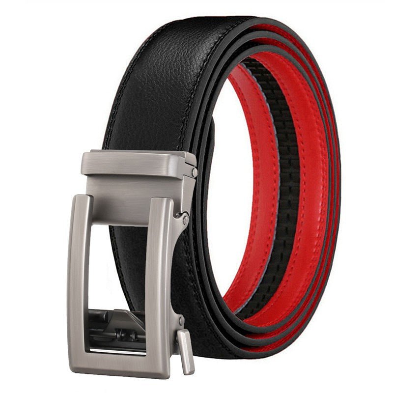 Men's Genuine Leather Belt Alloy Youth Business - Overture Gifts