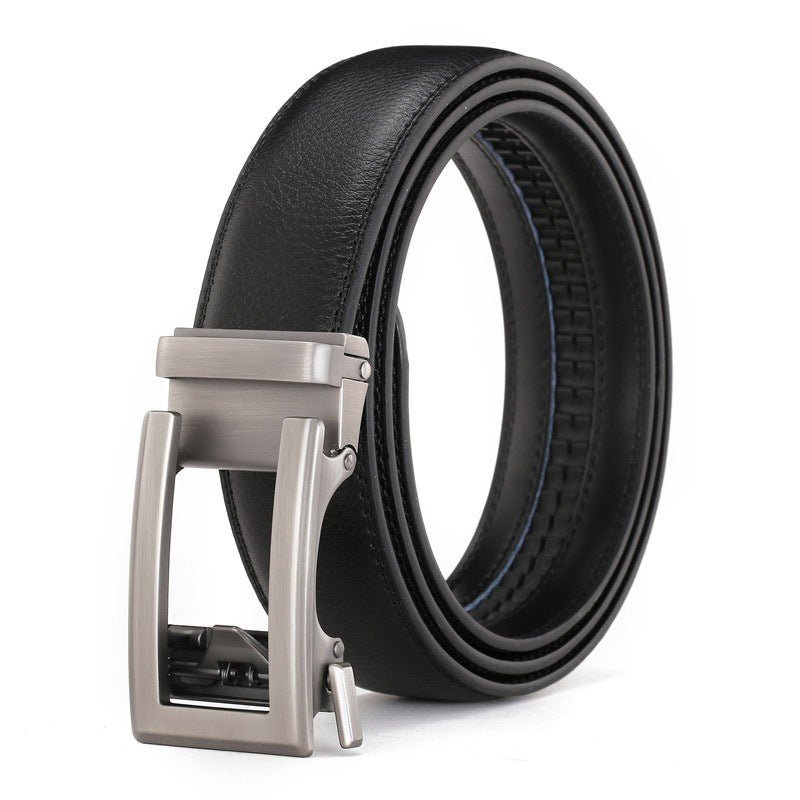 Men's Genuine Leather Belt Alloy Youth Business - Overture Gifts