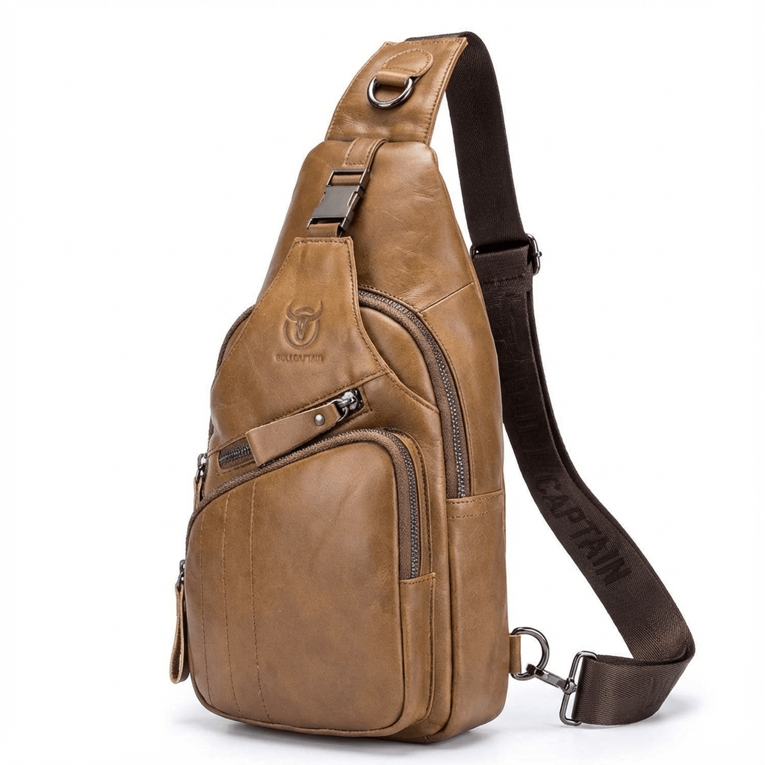Men's Genuine Leather Sling Bag – Refined Daily Carry - Overture Gifts