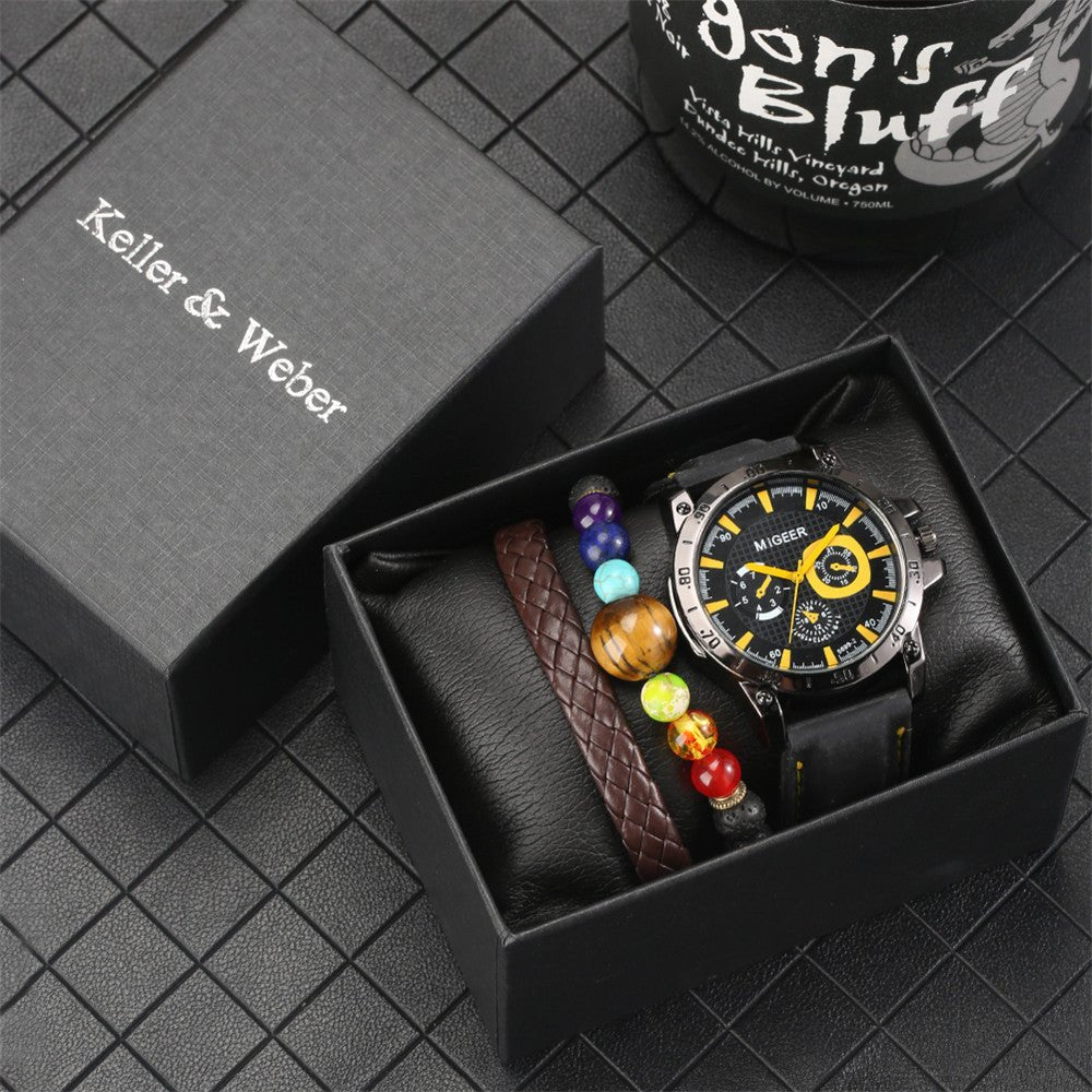 Men's Gift Box Watch Bracelet Set - Overture Gifts