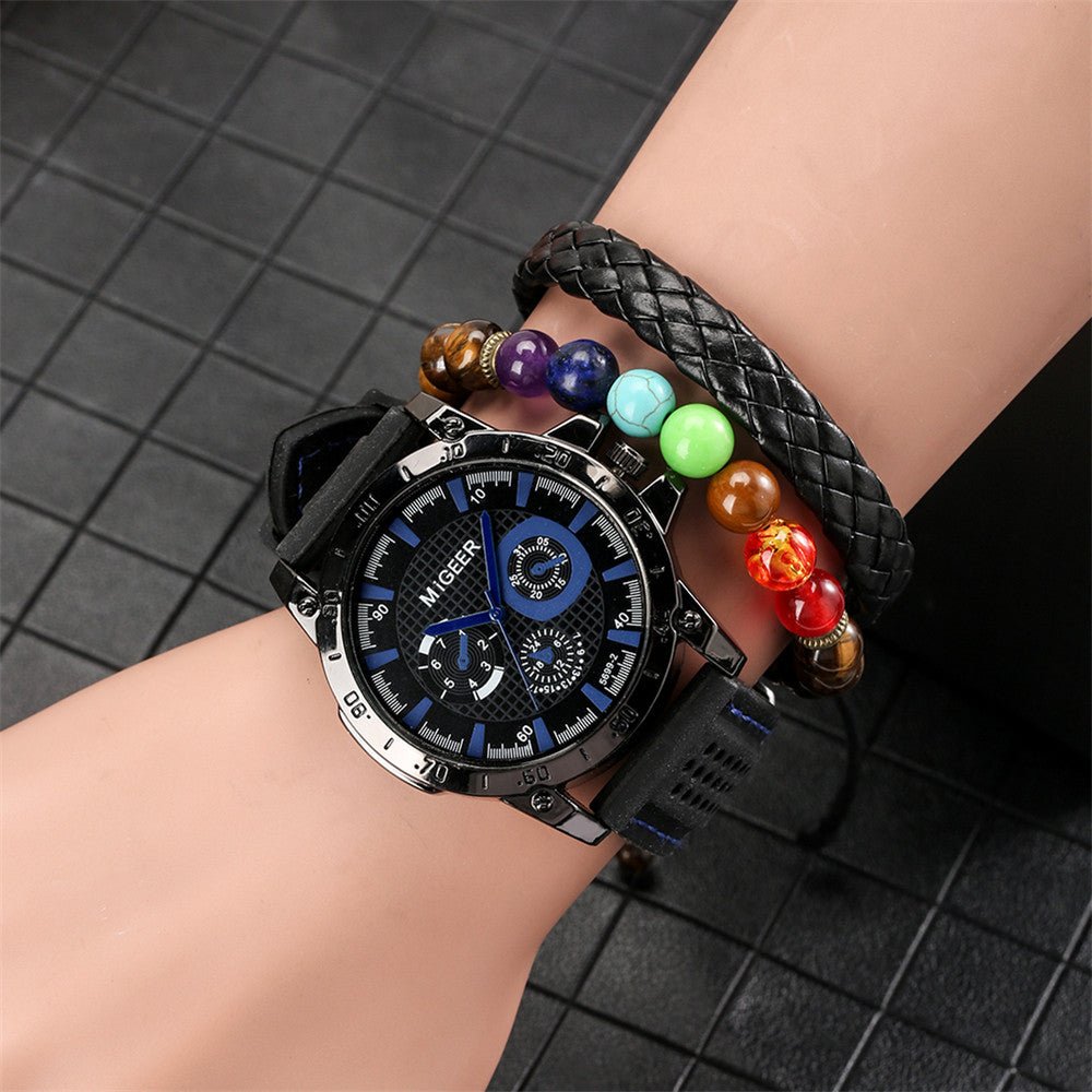 Men's Gift Box Watch Bracelet Set - Overture Gifts
