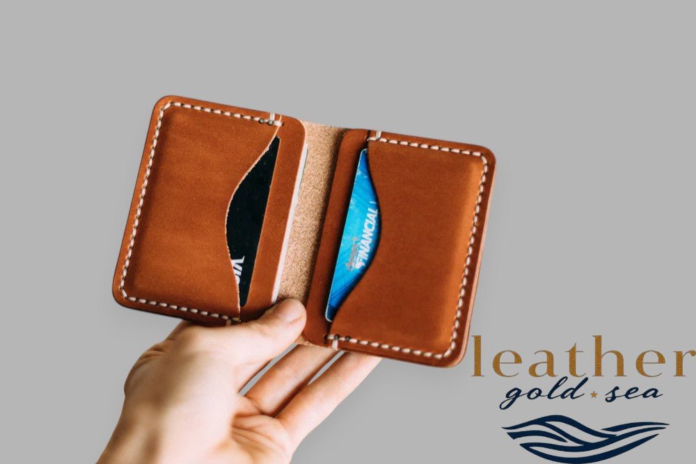 Mens Italian Leather Wallets - Brown Handmade - Overture Gifts