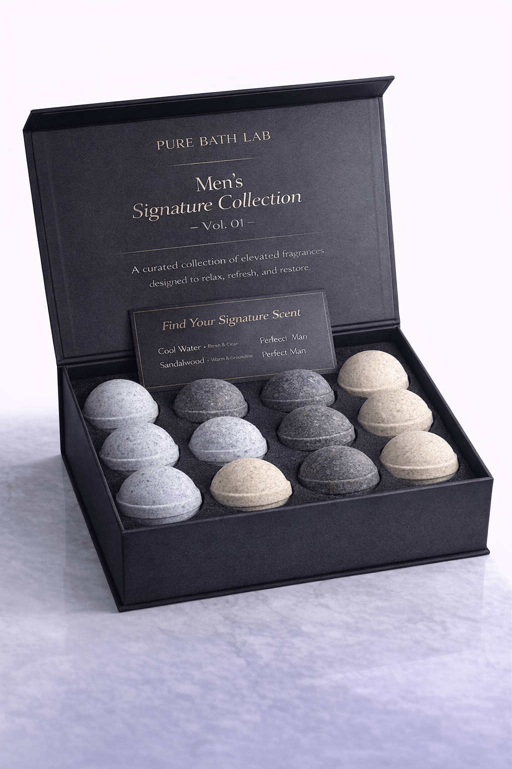 Men’s Luxury Spa Gift Set – 14 Bath Bombs – Signature Scent Collection – Premium Self-Care Kit for Relaxation - Overture Gifts