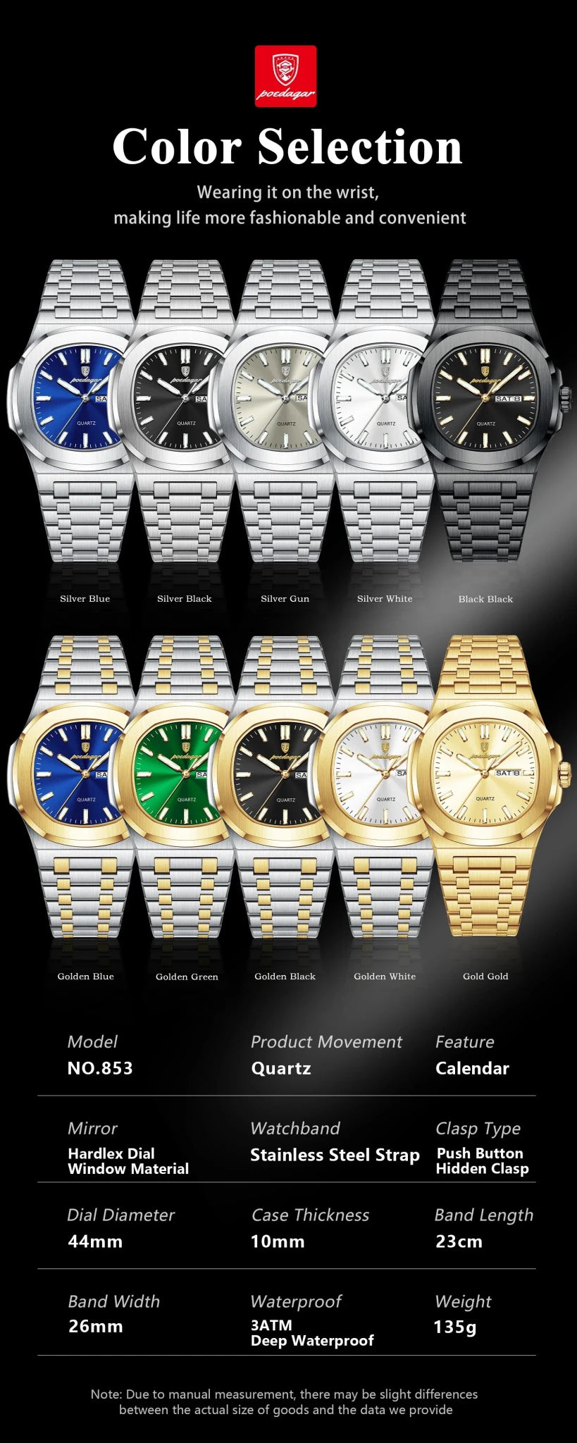 Men’s Luxury Square Watch - Overture Gifts