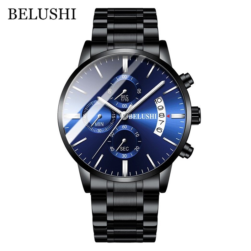Men's Watch Luxury Brand BELUSHI High-end Man Business Casual Watches Mens Waterproof Sports Quartz Wristwatch relogio masculino - Overture Gifts