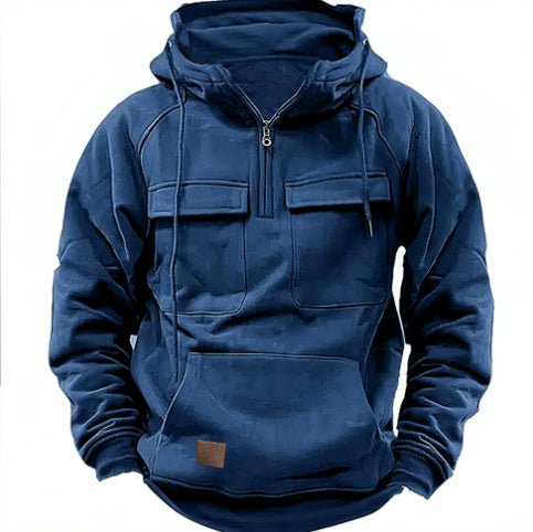 Men's Zip-up Hoodies Sweatshirt With Drawstring And Pocket Design Fashion Casual Sports Sweatshirt - Overture Gifts
