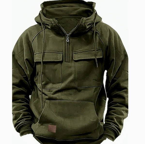 Men's Zip-up Hoodies Sweatshirt With Drawstring And Pocket Design Fashion Casual Sports Sweatshirt - Overture Gifts