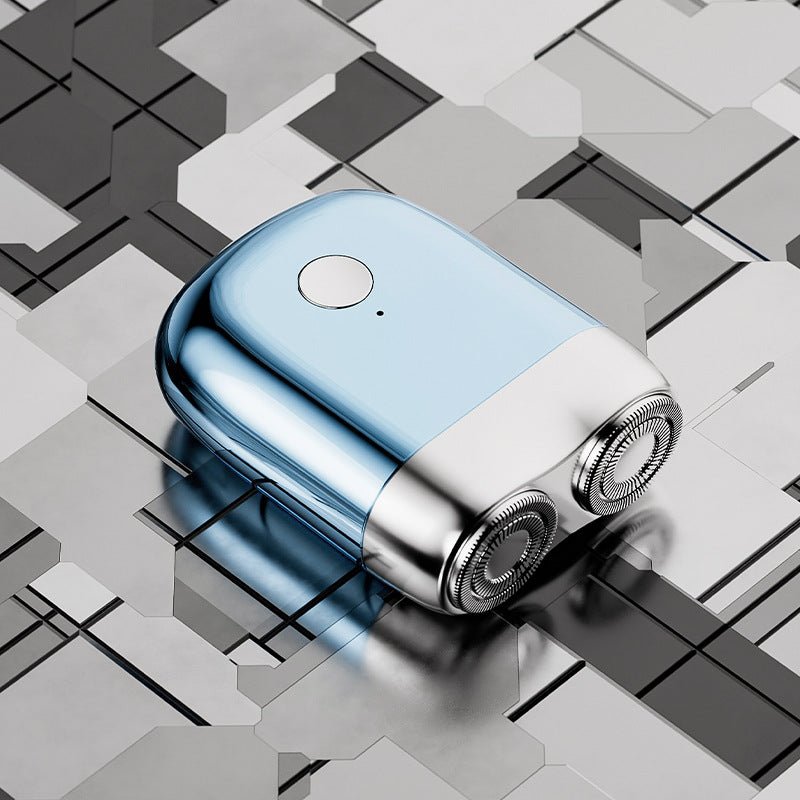 Mini electric shaver with magnetic suction dual blade heads 2-speed USB charging mini portable men's electric shaver - Overture Gifts