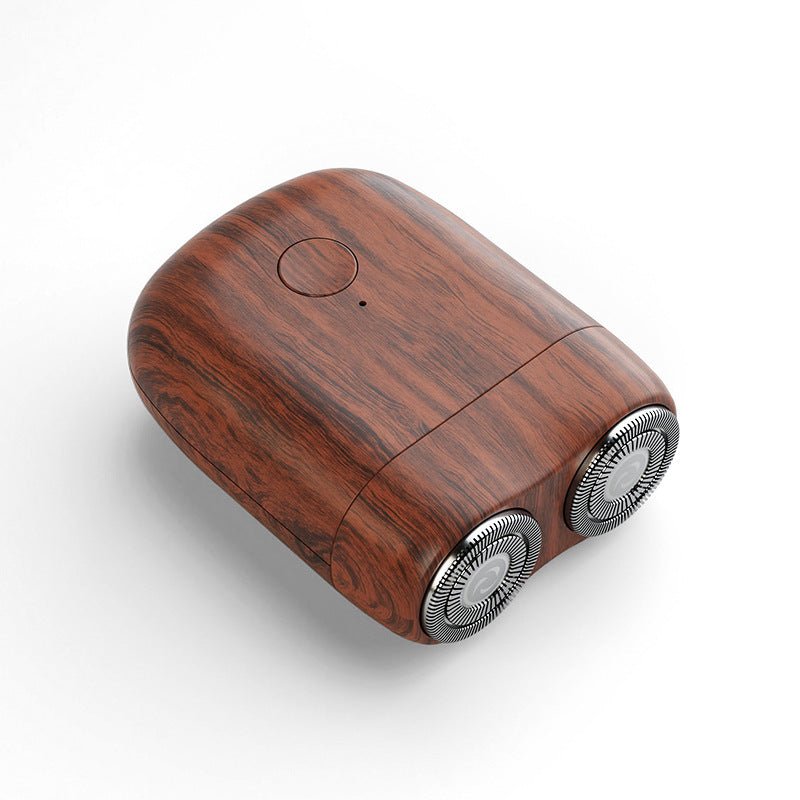 Mini electric shaver with magnetic suction dual blade heads 2-speed USB charging mini portable men's electric shaver - Overture Gifts