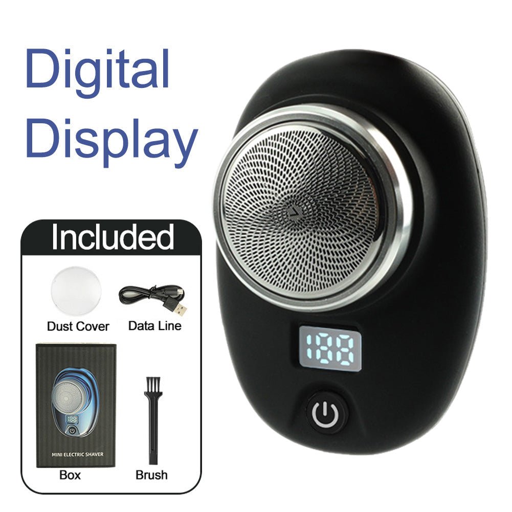Mini portable rechargeable shaver powerful travel small steel cannon shaver car electric shaver - Overture Gifts