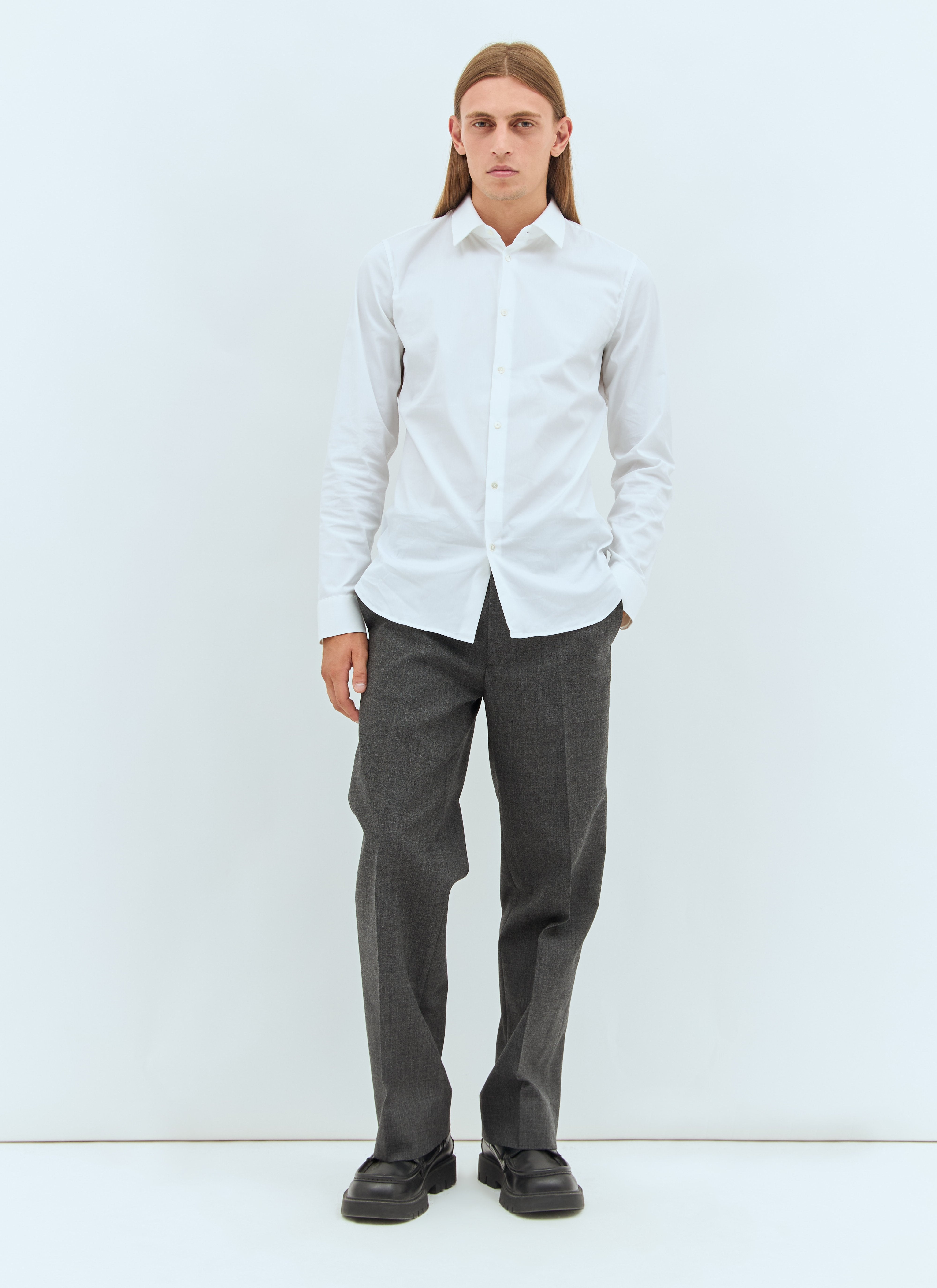Miu Miu Men Marled Wool Pants