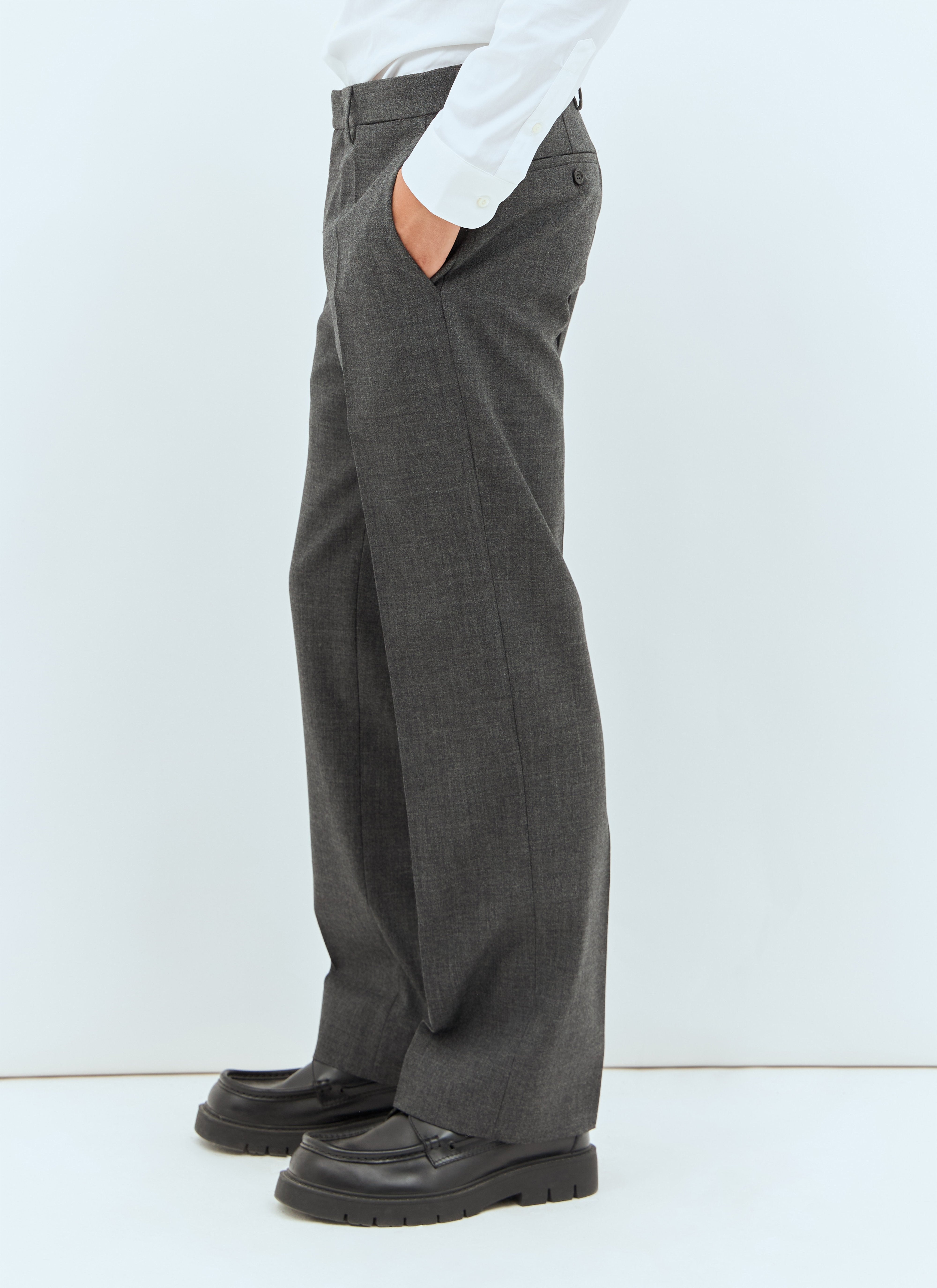 Miu Miu Men Marled Wool Pants