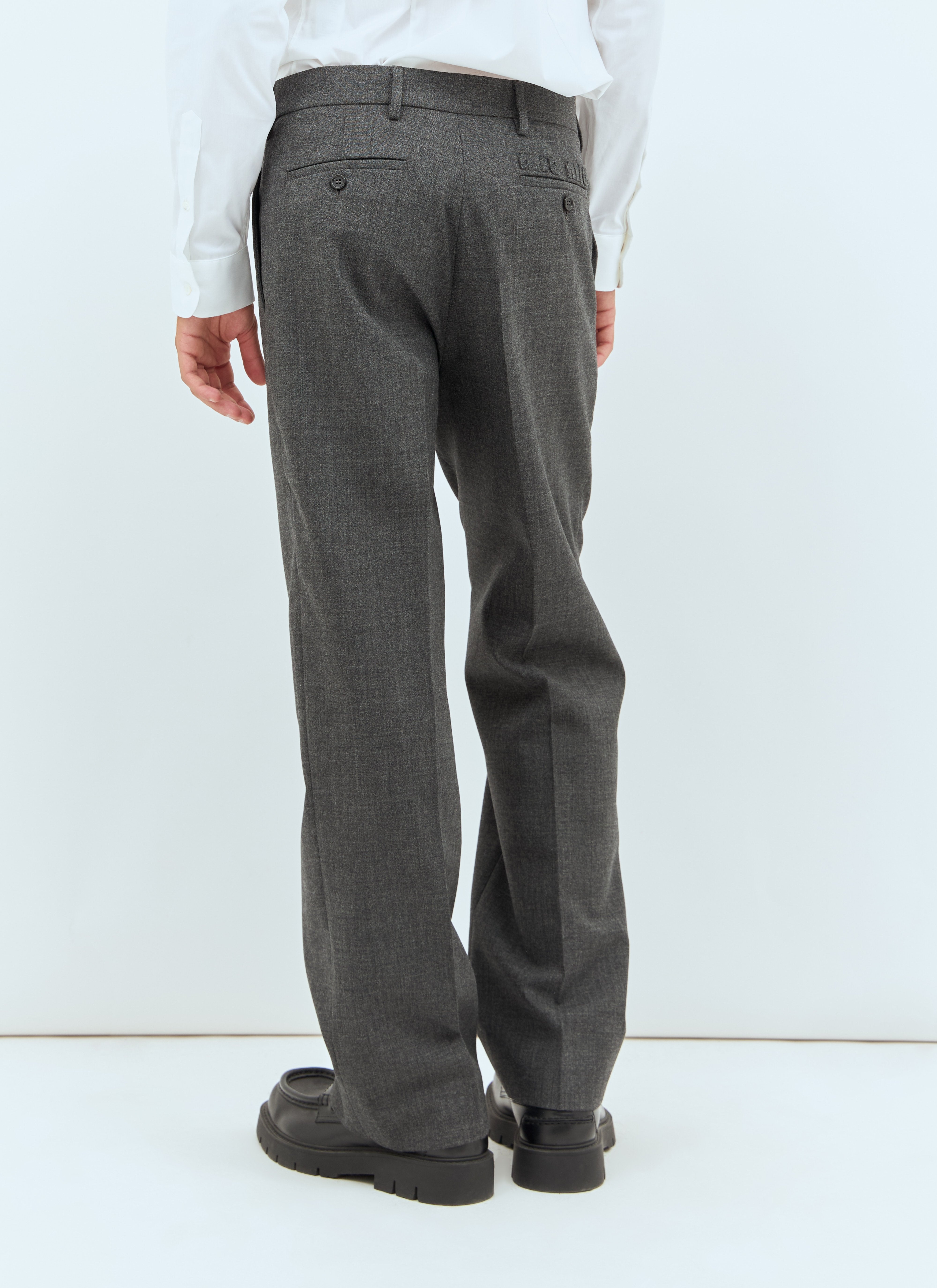 Miu Miu Men Marled Wool Pants