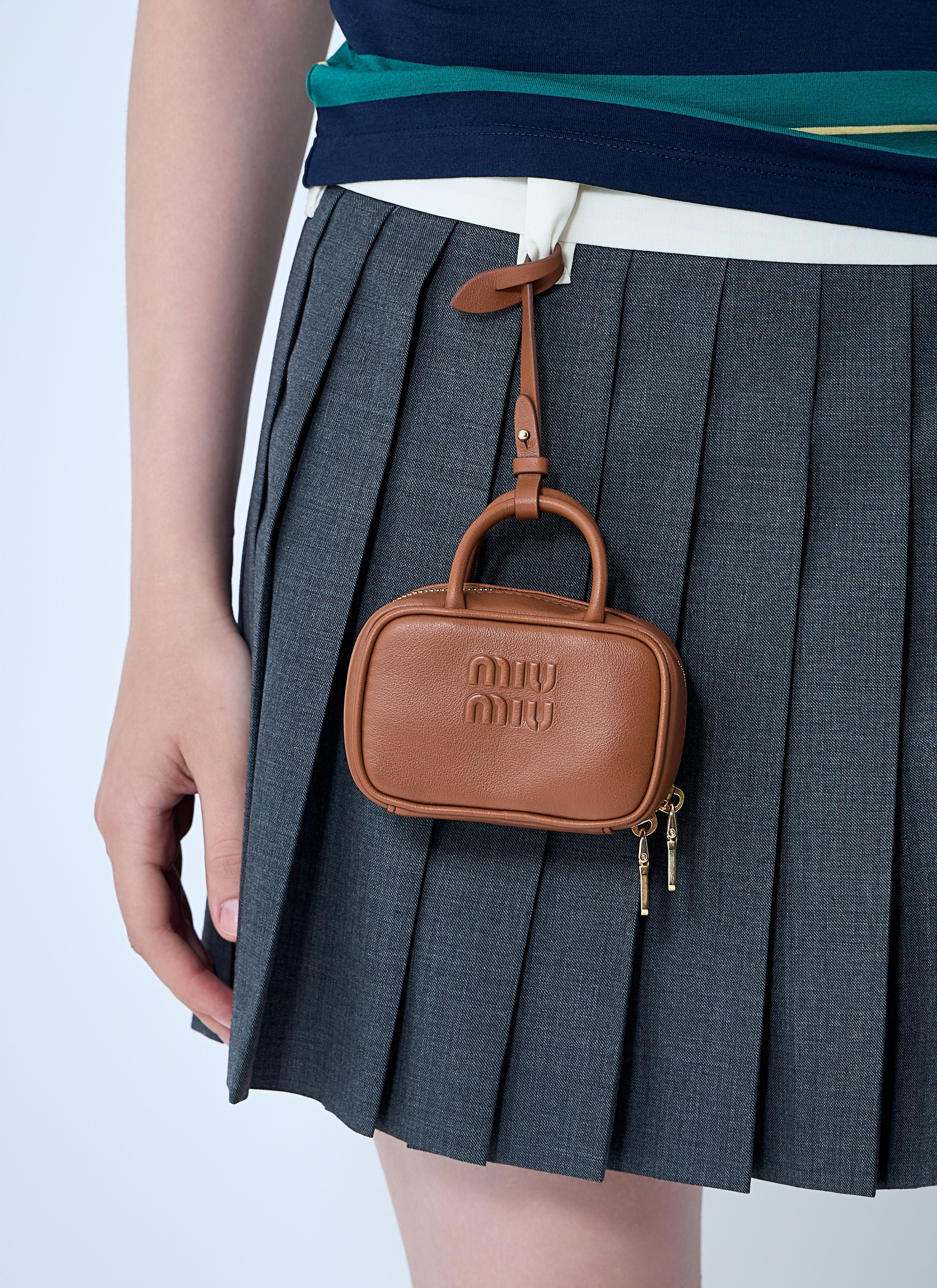 Miu Miu Women Micro Beau Leather Bag