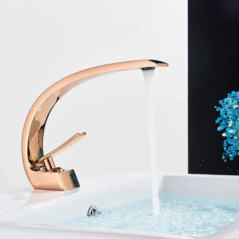 Modern matte black luxury brass basin faucet bathroom mixer tap - Overture Gifts