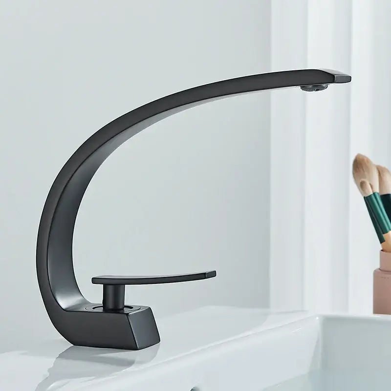 Modern matte black luxury brass basin faucet bathroom mixer tap - Overture Gifts