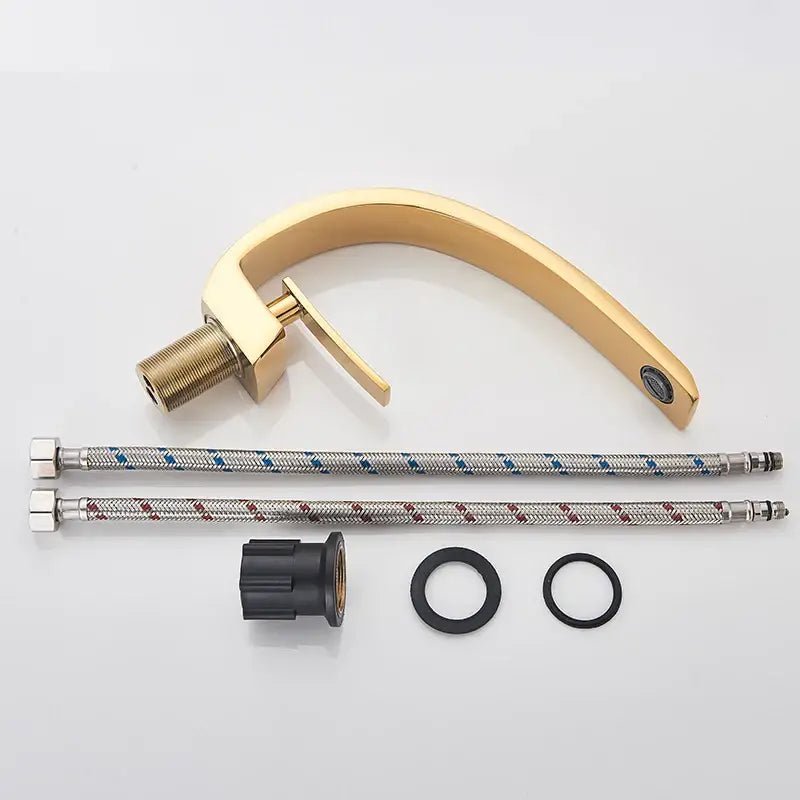 Modern matte black luxury brass basin faucet bathroom mixer tap - Overture Gifts