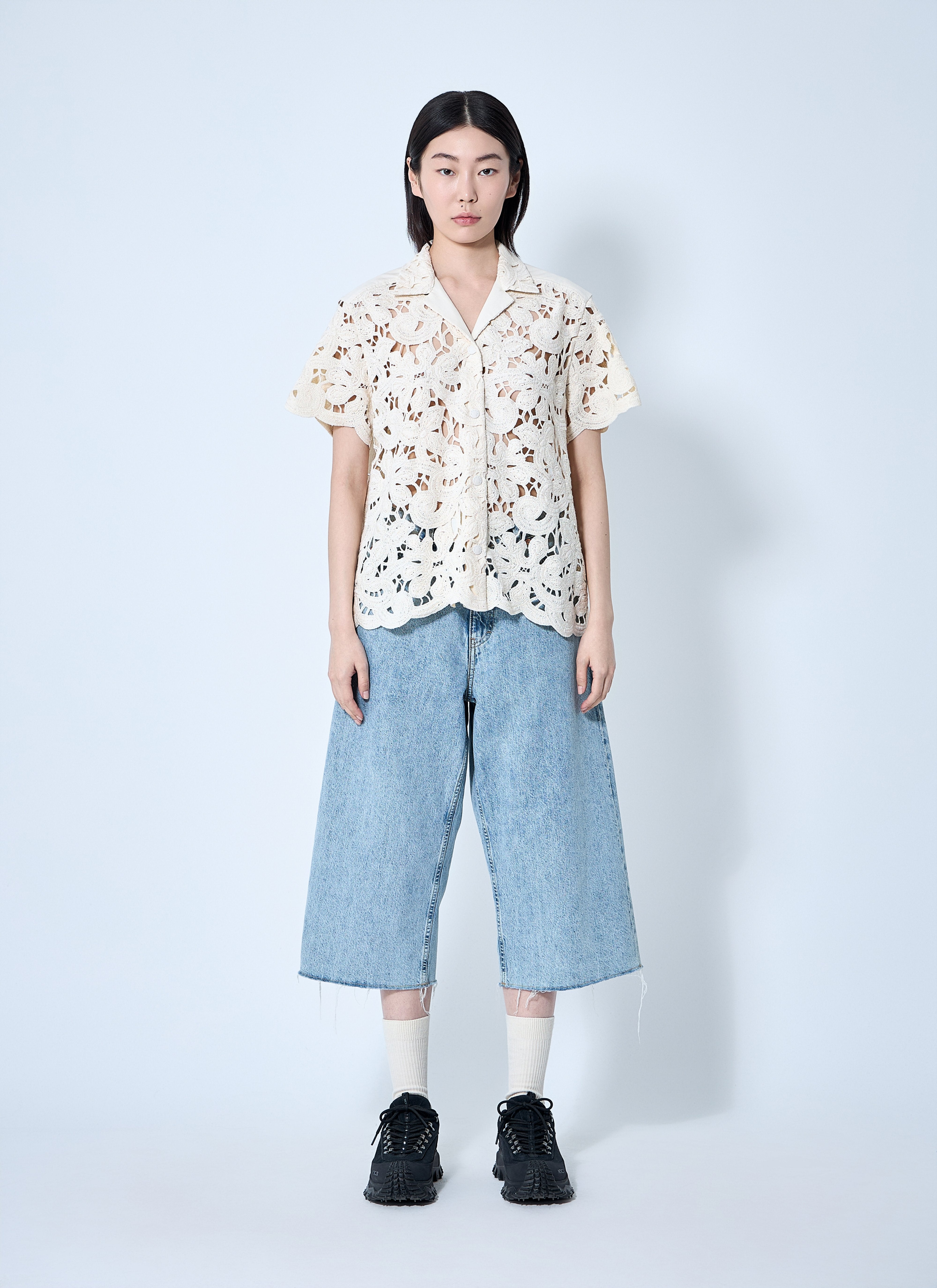 Moncler Women Short Sleeve Button-Down Shirt
