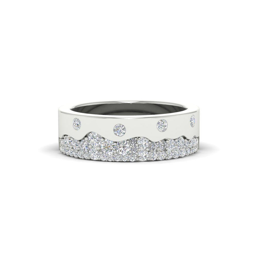 Mountain Stone Mens Wedding Ring