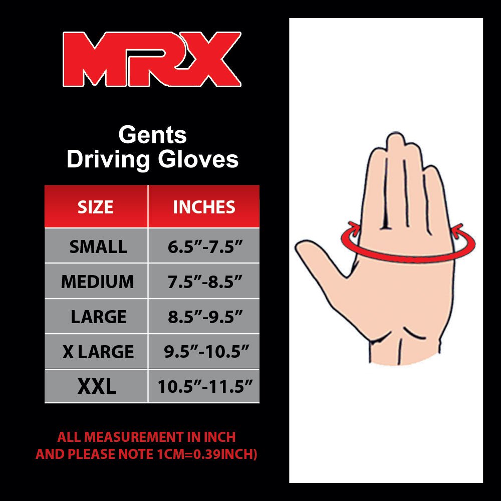 MRX Driving Gloves soft Leather Unlined Motorbike Riding Half Fingers Glove for Unisex - Overture Gifts