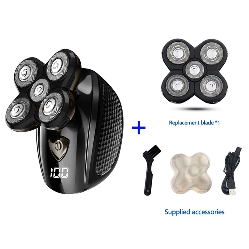 Multifunctional Grooming kit Electric Shaver Wet Dry For Men Electric Razor Rechargeable Bald Head Shaving Machine Beard Trimmer - Overture Gifts