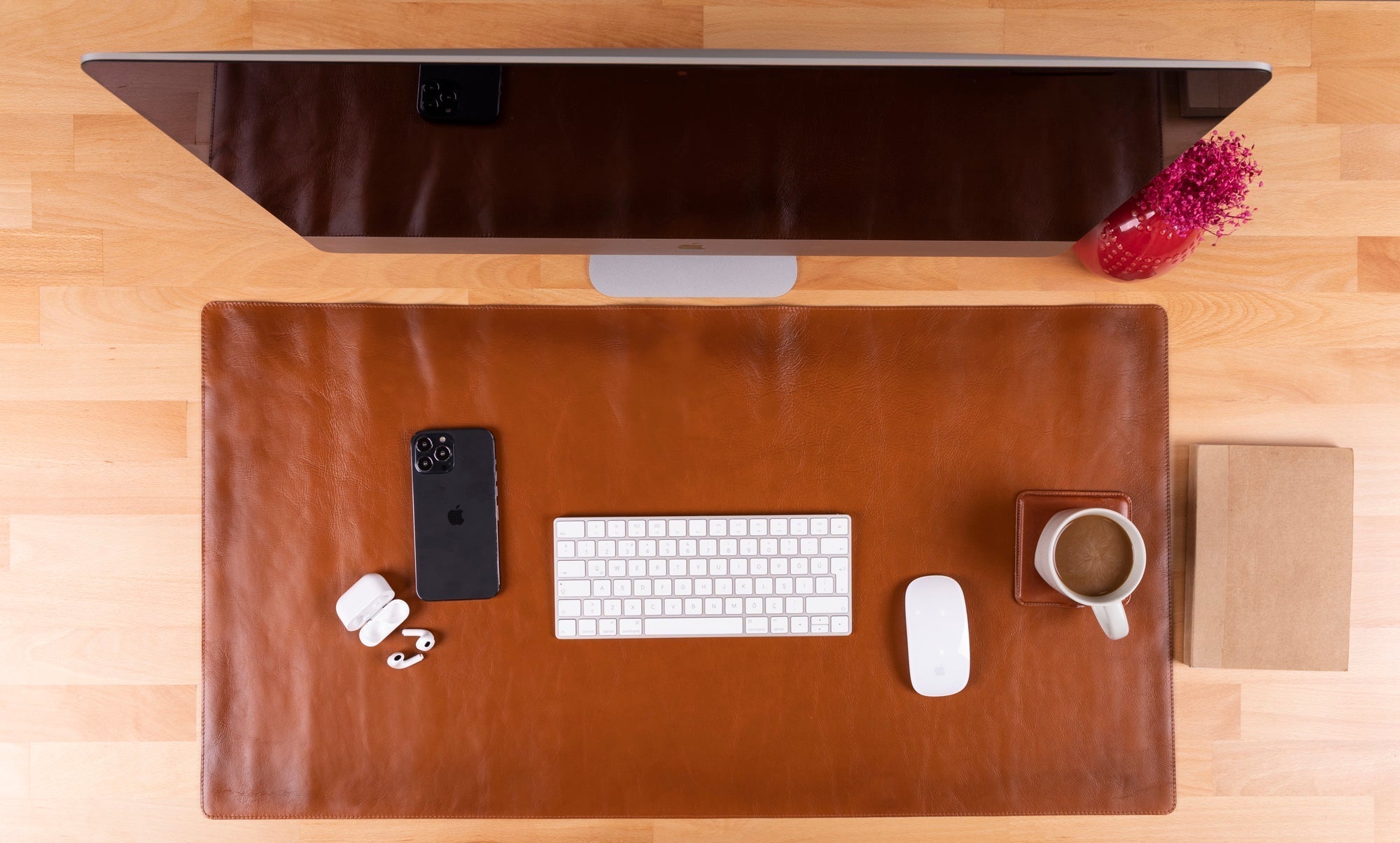 Natural Leather Desk Mat (91 cm x 48 cm) - Overture Gifts