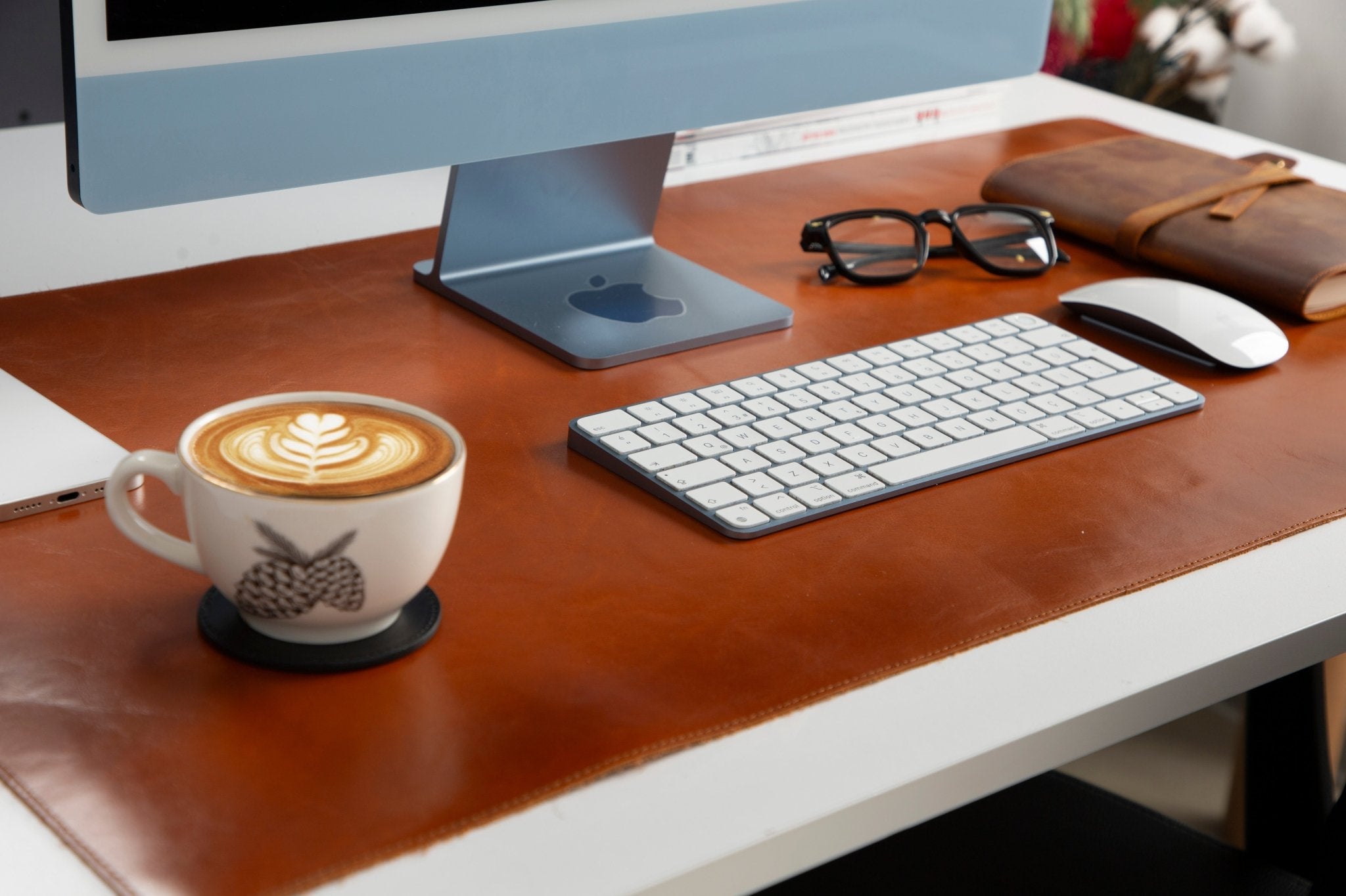 Natural Leather Desk Mat (91 cm x 48 cm) - Overture Gifts