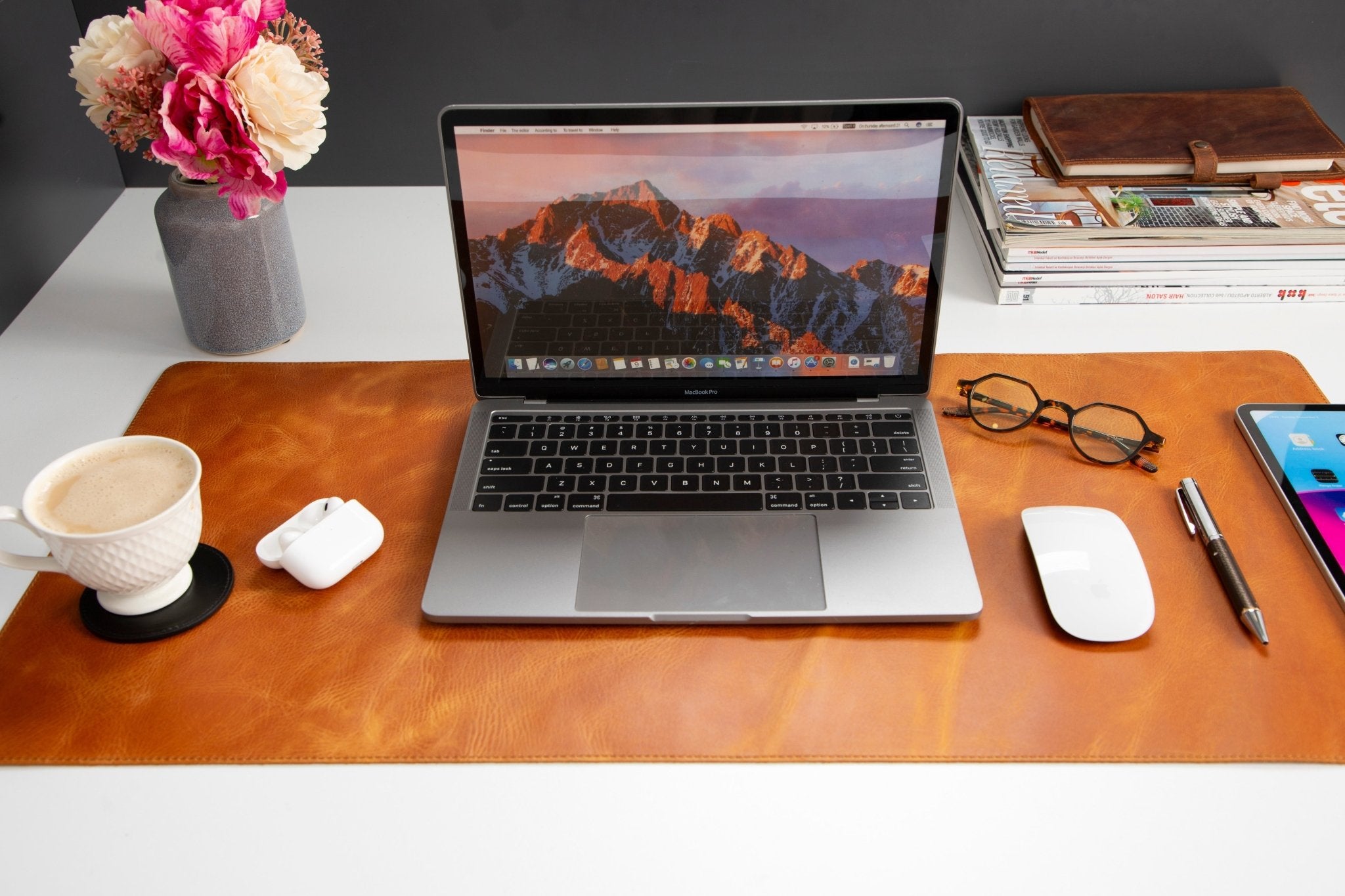 Natural Leather Desk Mat (91 cm x 48 cm) - Overture Gifts