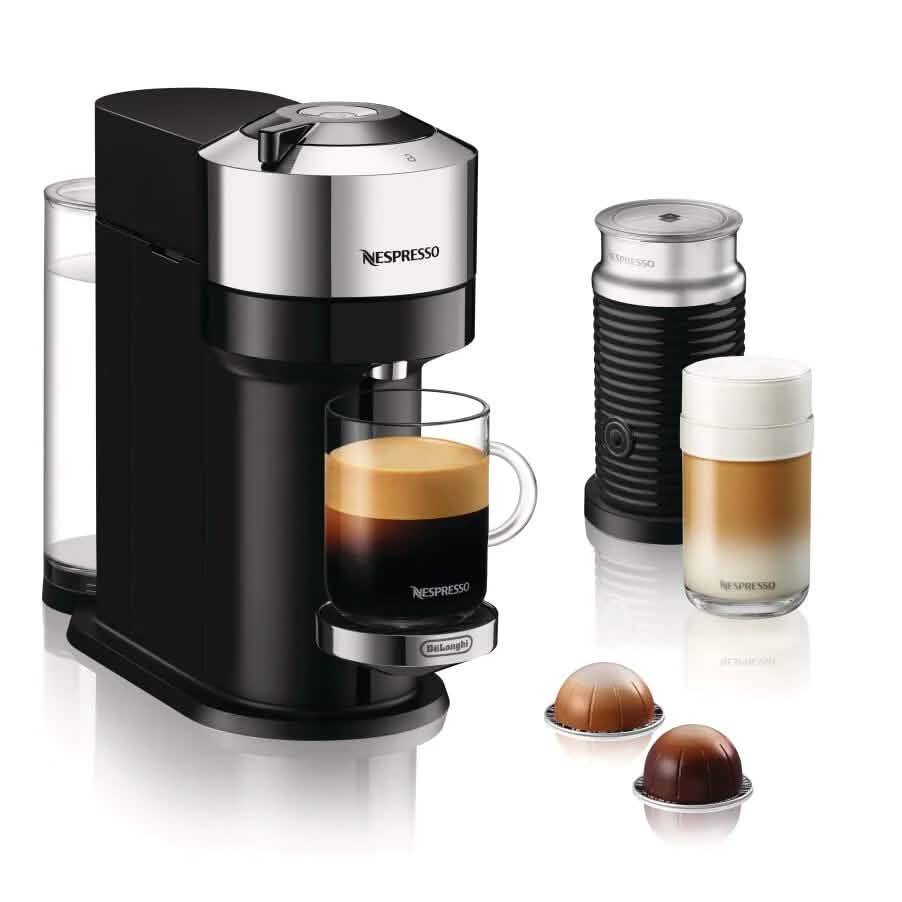 Nespresso Vertuo Next Coffee and Espresso Maker with Aeroccino Milk Frother (Refurbished) - Overture Gifts