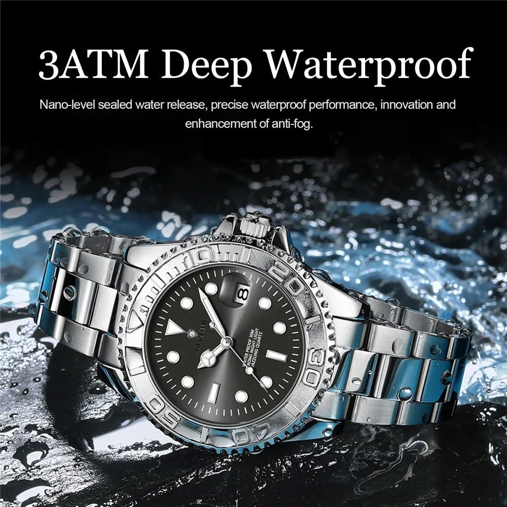 New Automatic Watch Mens Sports Bezel Gray Digital Luxury Watches For Man Fashion Quartz Wristwatches Gifts Men Tudo Por 1 Real - Overture Gifts