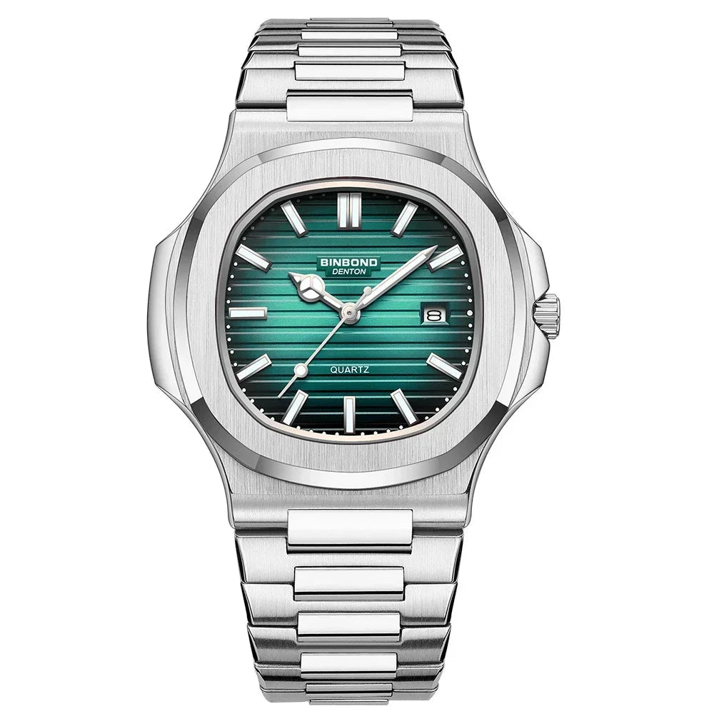 New Casual Business Fashion Quartz Wristwatches Rose Gold Clock Men Luxury Watch Automatic Watches Mens Black Relogio Masculino - Overture Gifts
