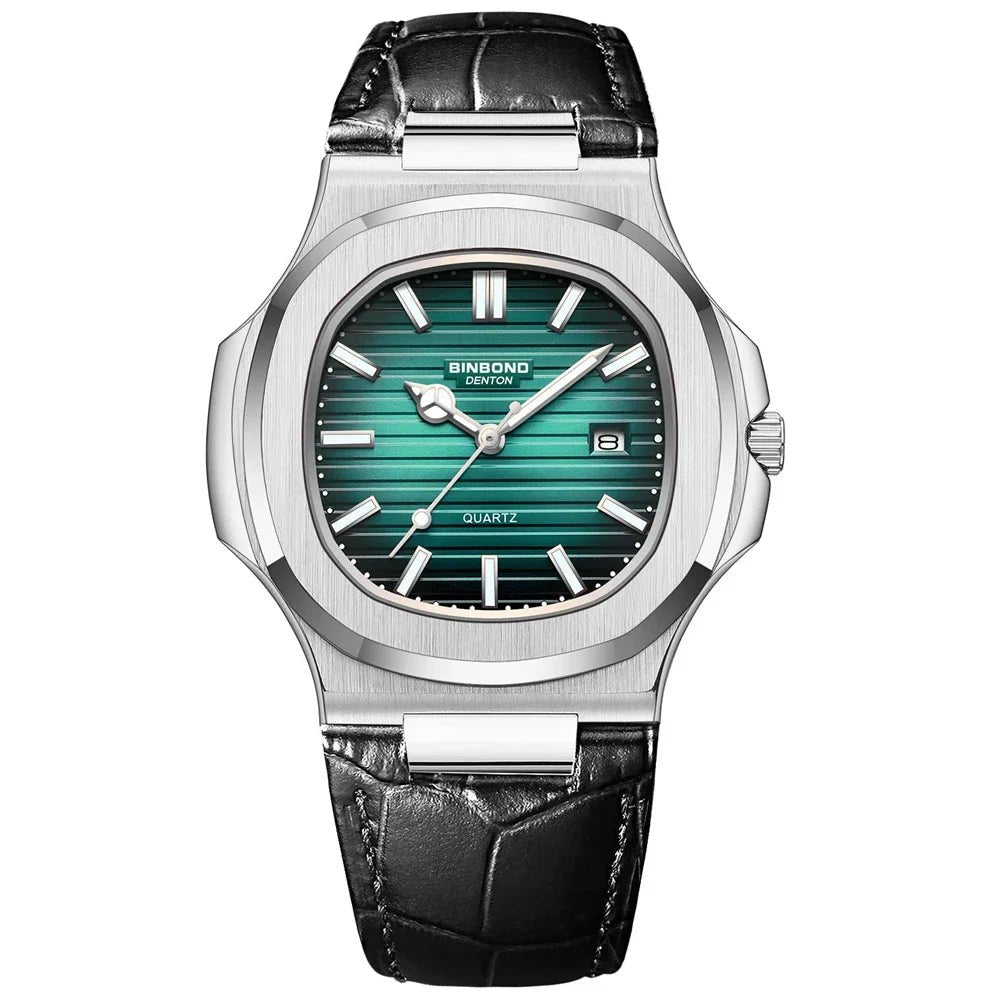 New Casual Business Fashion Quartz Wristwatches Rose Gold Clock Men Luxury Watch Automatic Watches Mens Black Relogio Masculino - Overture Gifts