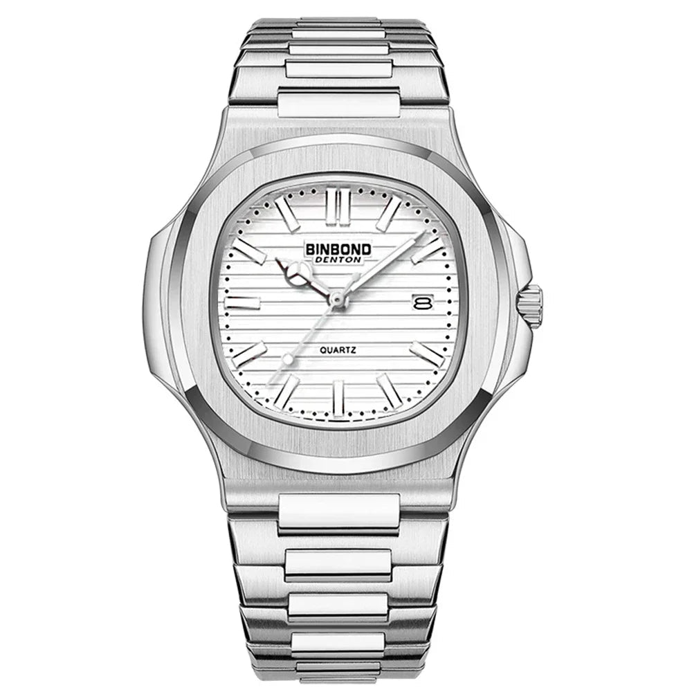 New Casual Business Fashion Quartz Wristwatches Rose Gold Clock Men Luxury Watch Automatic Watches Mens Black Relogio Masculino - Overture Gifts