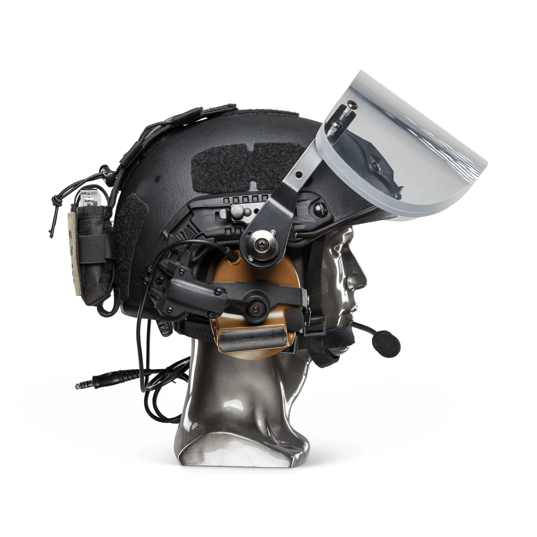 Texas IIIA+ Ballistic Face Shield - Fits All Helmets with ARC