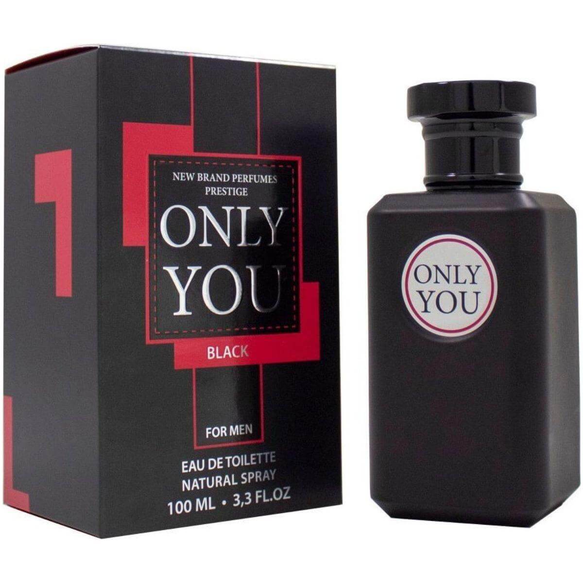 New Brand Only You Black for Men 3.3 oz EDT Spray