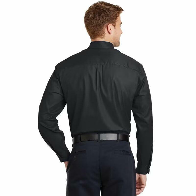 Wangyue Premium Cotton Long Sleeve Button Down Shirt With Pockets Signature