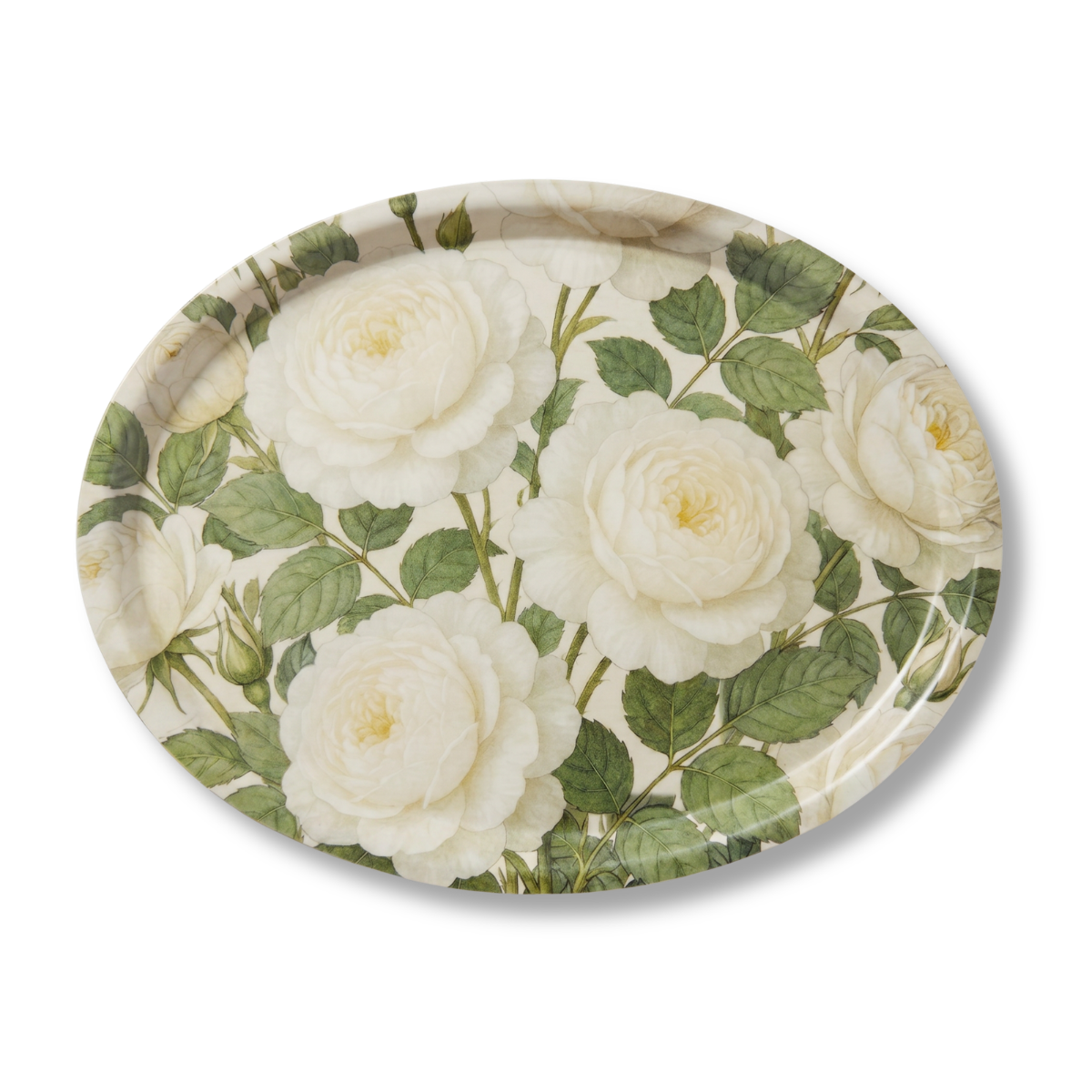 English Garden Birchwood Decorative Tray - Oval
