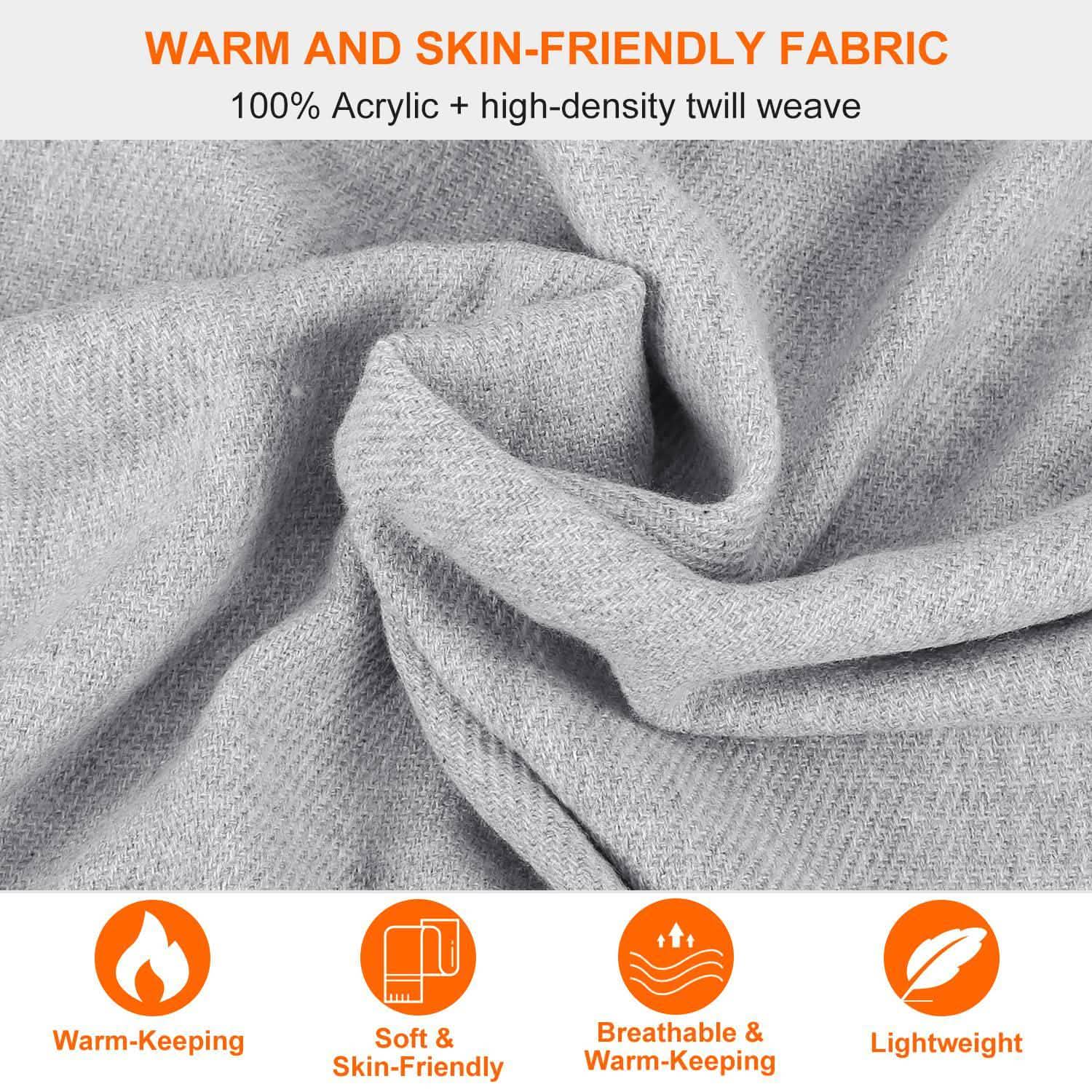Oversize Cashmere Wool Shawl Wrap Blanket - Overture Gifts