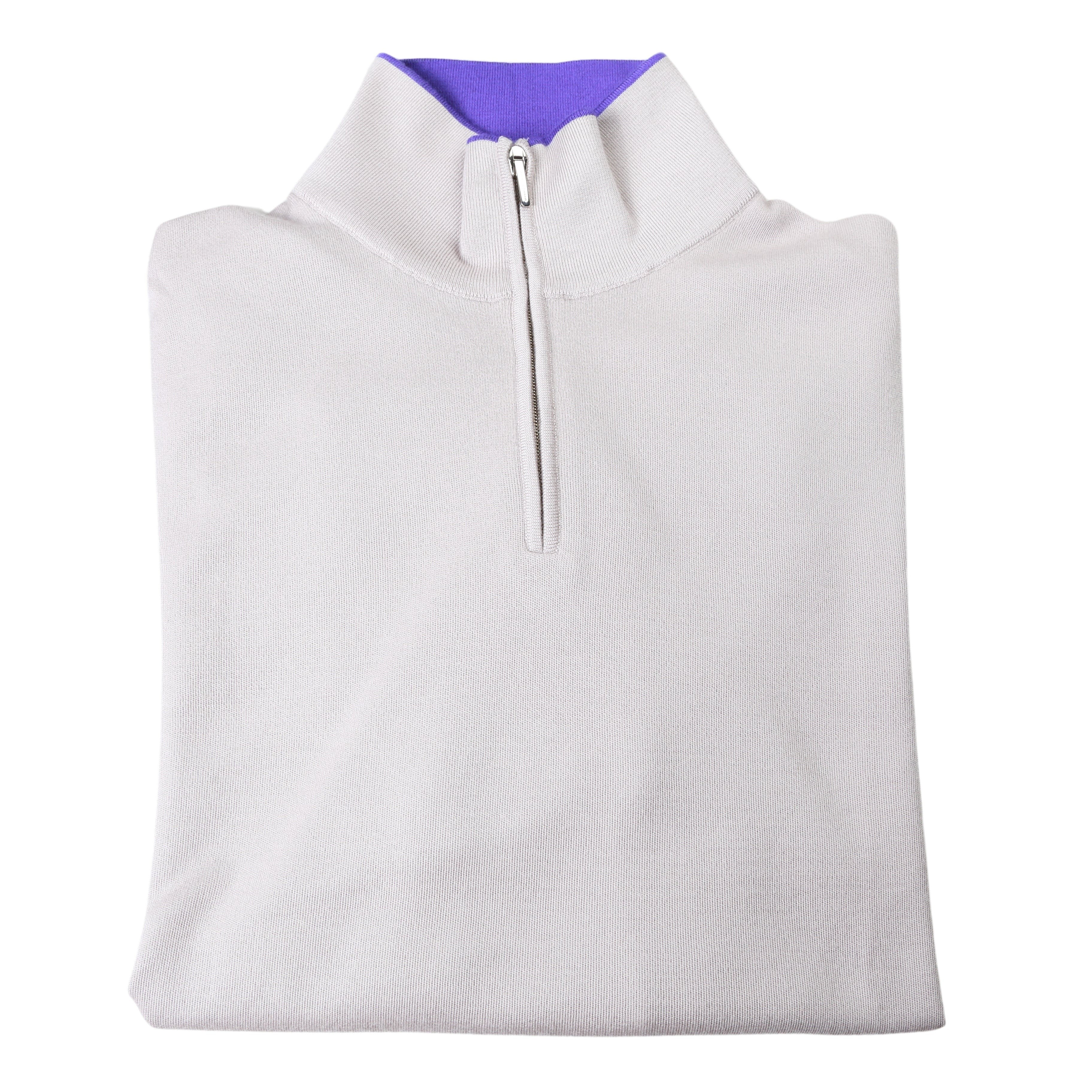 Manrico Cashmere Quarter-Zip Mock Neck Sweater
