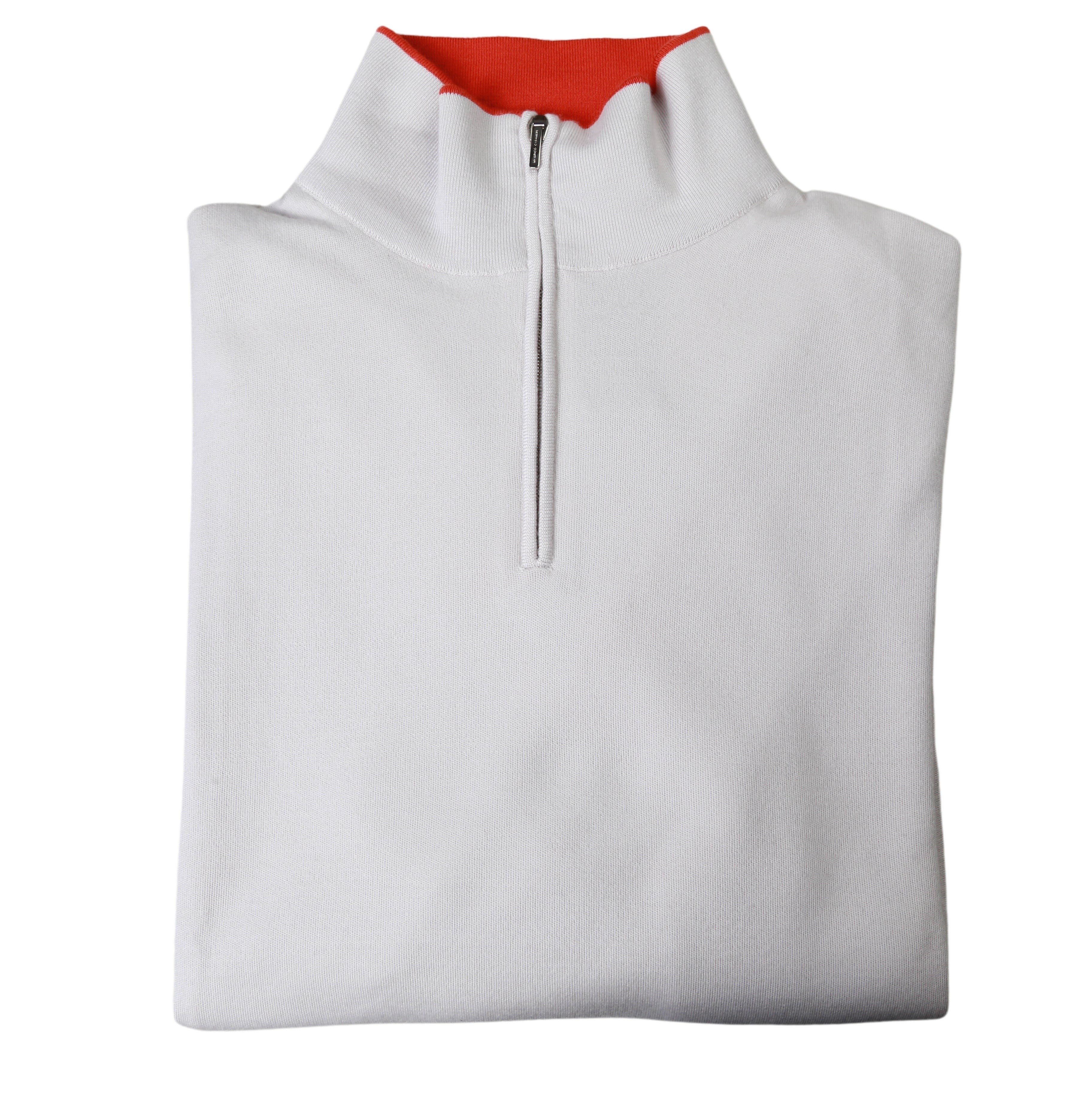 Manrico Cashmere Quarter-Zip Mock Neck Sweater
