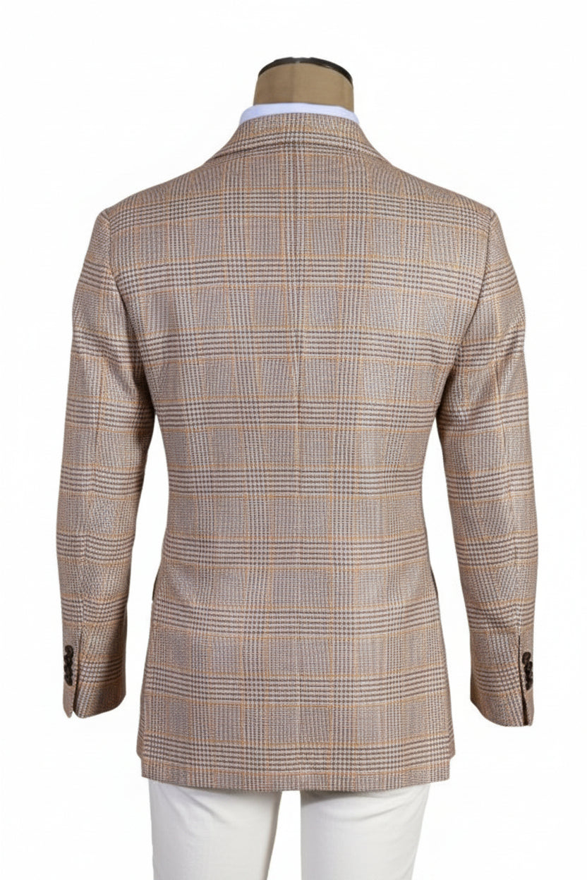 Kiton Checked Cashmere Sport Jacket