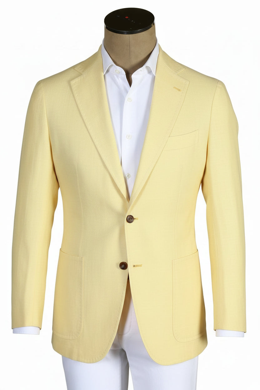 Sartorio Solid Silk-Linen-Wool Sport Jacket