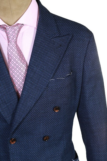 Sartorio Birdseye Virgin Wool Double Breasted Sport Jacket